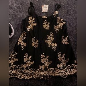 about a girl xl sequin top